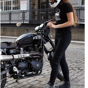 ATWYLD Womens Made in USA Voyager Moto Jean Black Size 26